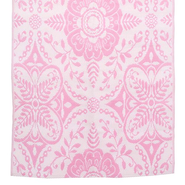 vidaXL Buitenkleed ARAKIL 120x180 cm PP roze