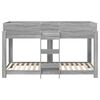 vidaXL Bunk Bed voor Kinderen Grijs Sonoma 100 x 190 cm Bewerkt hout