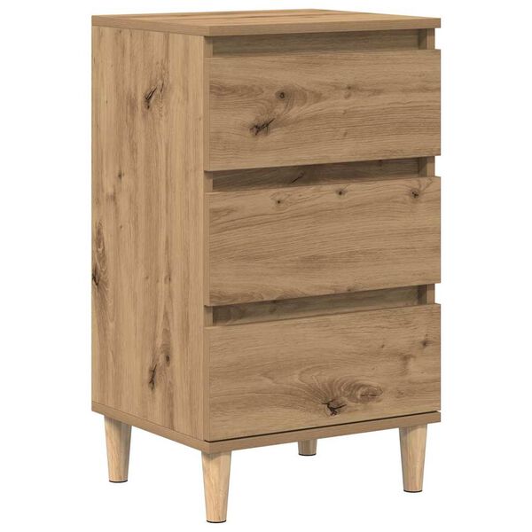 vidaXL Nachtkastje met lade Artisan Eiken 40 x 35 x 70 cm Bewerkt hout