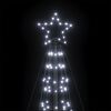 vidaXL LED-kerstboom met spikes 1534 LEDs 500 cm koud wit