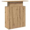 vidaXL Receptiebalie 100x40x104 cm bewerkt hout artisanaal eikenkleur
