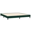 vidaXL Boxspring met matrassen fluweel donkergroen 200x210 cm