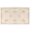 vidaXL Palletvloerkussens 7 st katoen beige