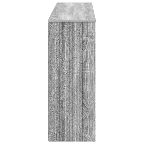 vidaXL Wandtafel Grijze Sonoma 155 x 29 x 74 cm Geconstrueerd hout