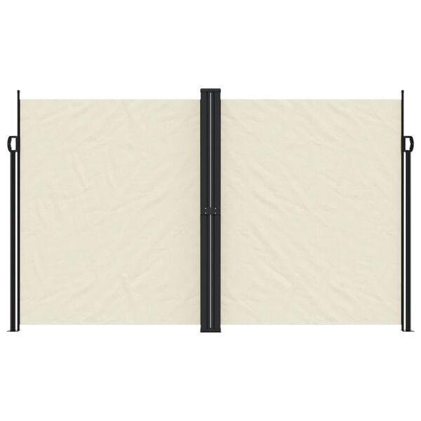 vidaXL Tuinscherm uittrekbaar 200x1200 cm cr&egrave;mekleurig