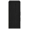 vidaXL Dressoir met lade Zwart Eiken 60 x 31 x 70 cm Bewerkt hout