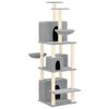 vidaXL Kattenmeubel met sisal krabpalen 180 cm lichtgrijs