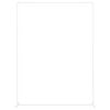 vidaXL Trouwrand Wit 150 x 49,5 x 200 cm Staal