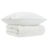 vidaXL 90% ganzen dons dekbedset FULDA 2 st 155 x 200 cm 210 GSM Wit