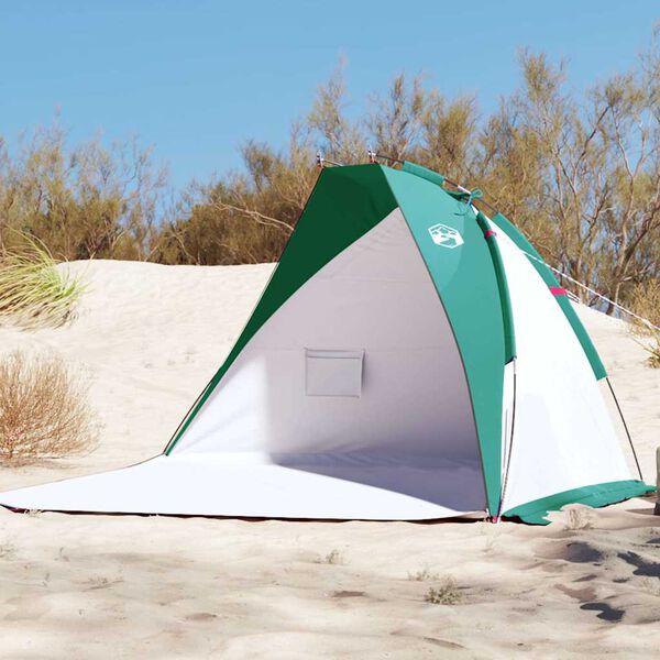 vidaXL Strandtent 268x223x125 cm 185T polyester zeegroen