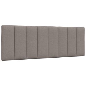 vidaXL Hoofdbordkussen "Hanko" 140 cm stof taupe