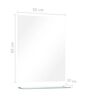vidaXL Wandspiegel met schap 50x60 cm gehard glas