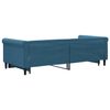 vidaXL Slaapbank met onderschuifbed 90x200 cm fluweel blauw