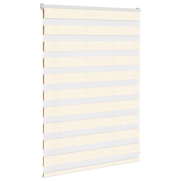 vidaXL Zebra rolgordijn 115x100 cm stofbreedte 110,9 cm marmerbeige