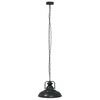 vidaXL Hanglamp E27 Ø 31 cm ijzer zwart