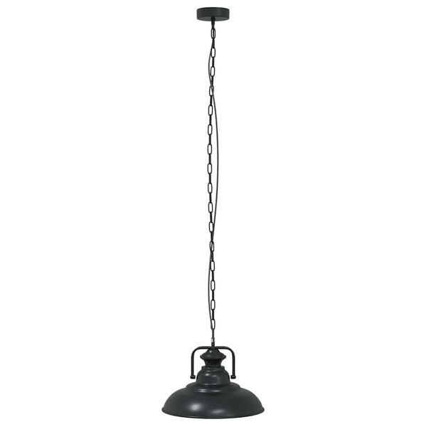 vidaXL Hanglamp E27 Ø 31 cm ijzer zwart