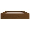 vidaXL Bedframe massief hout honingbruin 75x190 cm