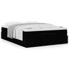 vidaXL Ottoman bed met matras 140x200cm stof zwart