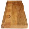 vidaXL Tafelblad met natuurlijke rand 160x20x2,5 cm massief mangohout
