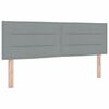 vidaXL Boxspringbed met matras Lichtgrijs 160 x 200 cm Stof