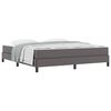 vidaXL Bedframe met matras Grijs 180 x 200 cm Stof