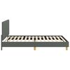 vidaXL Bedframe voor kinderen met hoofdbord Donkergrijs 80 x 200 cm