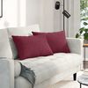 vidaXL Sofa Kussens 2 stuks Wijnrood 60 x 40 cm Stof