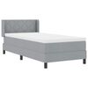 vidaXL Boxspringbed met matras Lichtgrijs 190 x 90 cm Polyester