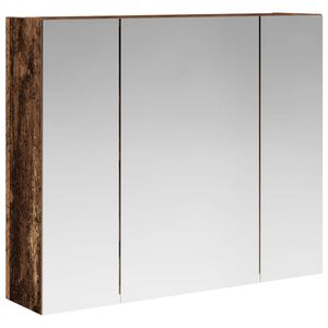 vidaXL Badkamer spiegelkast Oudhout 60 x 14,5 x 50 cm Bewerkt hout