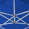 vidaXL Partytent inklapbaar met wanden 2x2 m aluminium blauw