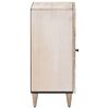vidaXL Dressoir met opslag Wit 40 x 33,5 x 75 cm Massief Mango Hout