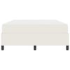 vidaXL Bedframe met matras Cr&egrave;me 140 x 200 cm Stof