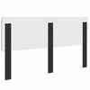 vidaXL Hoofdbord Zwart Eiken 200 cm Bewerkt hout