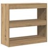 vidaXL Boekenkast/kamerscherm 80x30x72 cm artisanaal eikenkleur