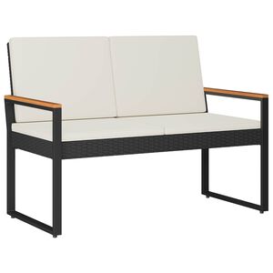 vidaXL Tuinbank 2 -Seater 107 x 61 x 80 cm poly rattan Rechthoekig