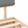 vidaXL Bedframe met Gevoerd Hoofdgedeelte Lichtgrijs 150 x 200 cm