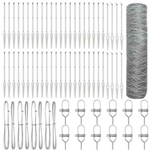 vidaXL Afrasteringspaal Zilver 100 x 0,5 m (36 mm gaas) Staal