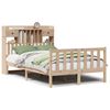 vidaXL Bed met boekenkast zonder matras massief grenenhout 135x190 cm