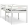 vidaXL Hoogslaper massief grenenhout wit 75x190 cm