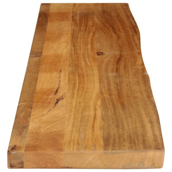 vidaXL Tafelblad met natuurlijke rand 180x40x2,5 cm massief mangohout
