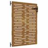 vidaXL Tuinpoort 85 x 150 cm Poedergecoat staal Zwart Vergrendelbaar