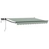 vidaXL Handbediende luifel met LED's 3,5 x 2,5 m