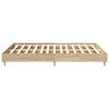 vidaXL Bedframe 2 pcs Sonoma 152 x 203 cm Bewerkt hout