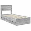 vidaXL Bedframe met lade Grijs Sonoma 100 x 200 cm Ingenieurshout