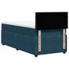 vidaXL Boxspring met matras fluweel blauw 80x200 cm