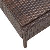vidaXL 6-delige Loungeset met kussens poly rattan bruin