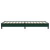 vidaXL Boxspring zonder matras fluweel donkergroen 90x220 cm