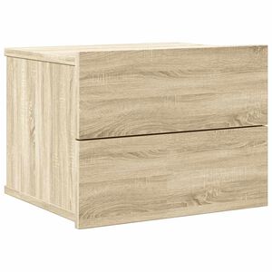 vidaXL Nachtkastje 40x30x30 cm bewerkt hout sonoma eikenkleurig