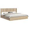 vidaXL Bedframe met opbergruimte en hoofdbord Sonoma Eiken