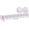 vidaXL Hondenkennel 8 m&sup2; staal zwart